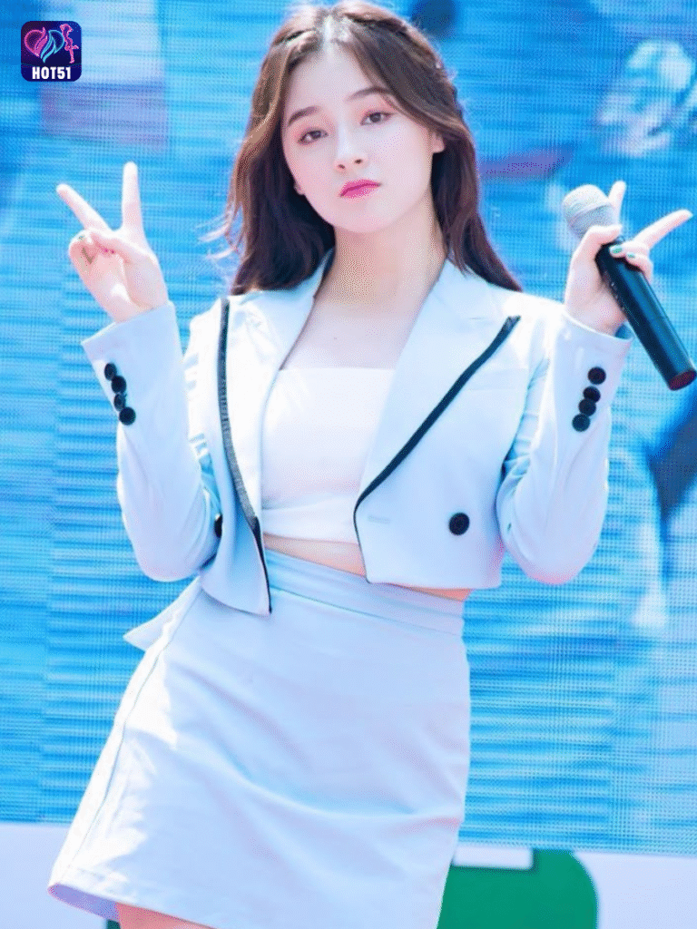 Beautiful girl live stream on Hot51 app